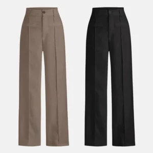 COMBO : Set Of Two Light Brown & Black Premium Trouser